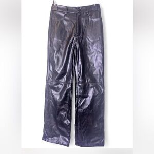 Women's Black Leather Pants (NWT)